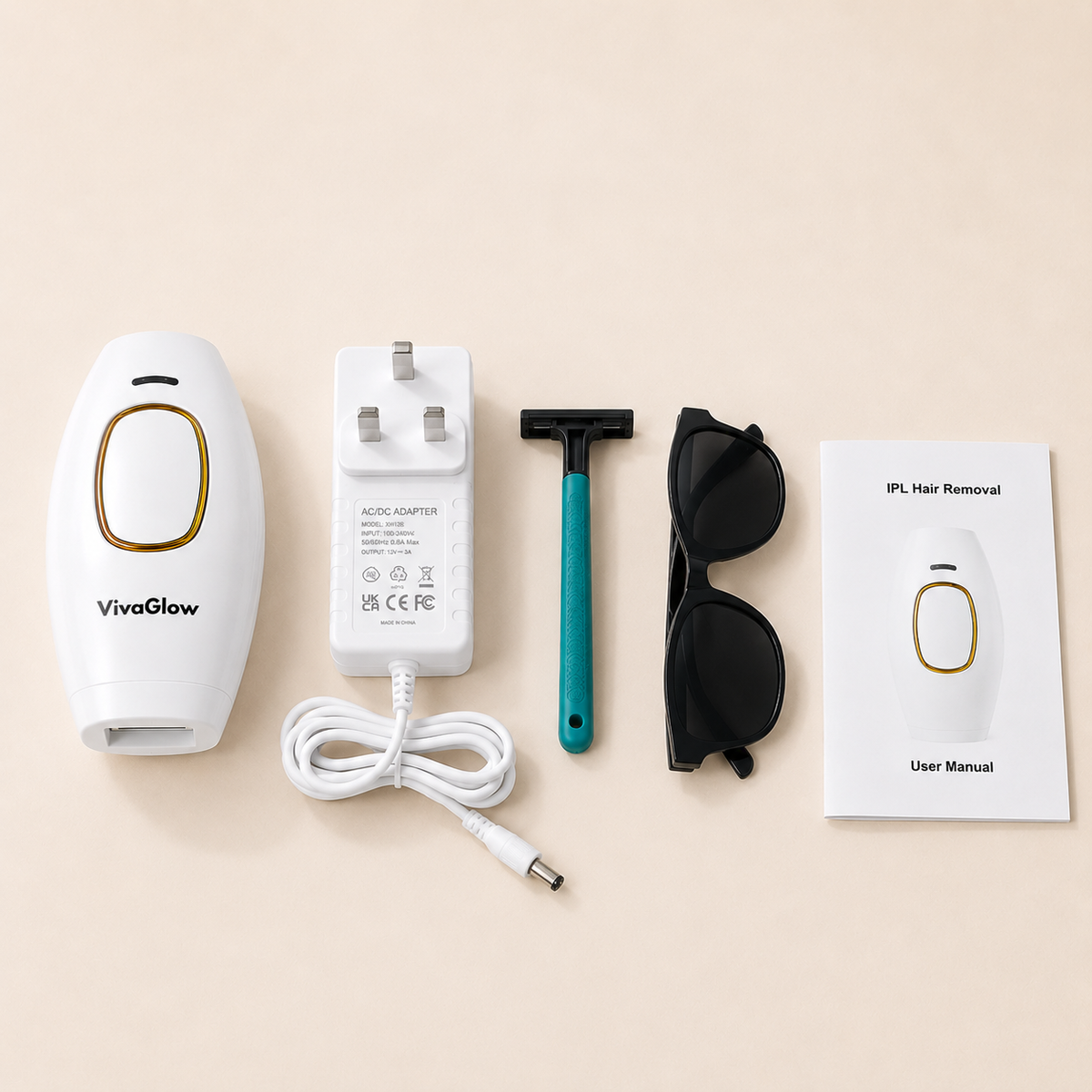VivaGlow IPL Hair Removal Device